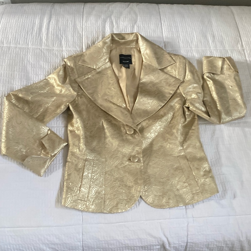 Doncaster gold embellished blazer 8